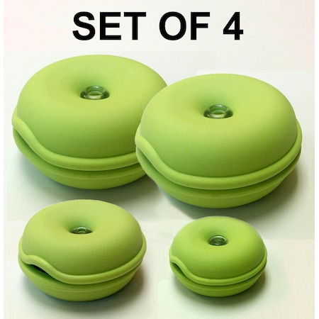 Electriduct Cable Turtle Organizer 4pc Set- Mini, Small, 2x Large- Green TURTLE-SET4-GN